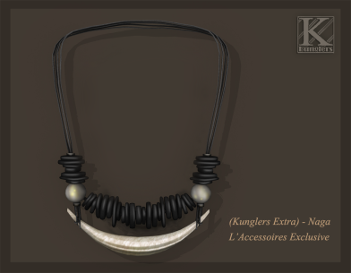 (Kunglers Extra) Naga necklace - vendors black