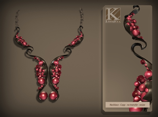 (Kunglers) Tita necklace cherry AD